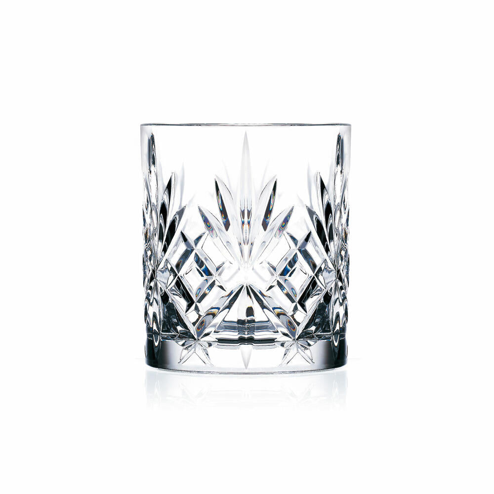 Lyngby Glass Whiskey Glass Melodia Set of 6 Tumblers, Crystal Glass, Clear, 310 ml, 916107