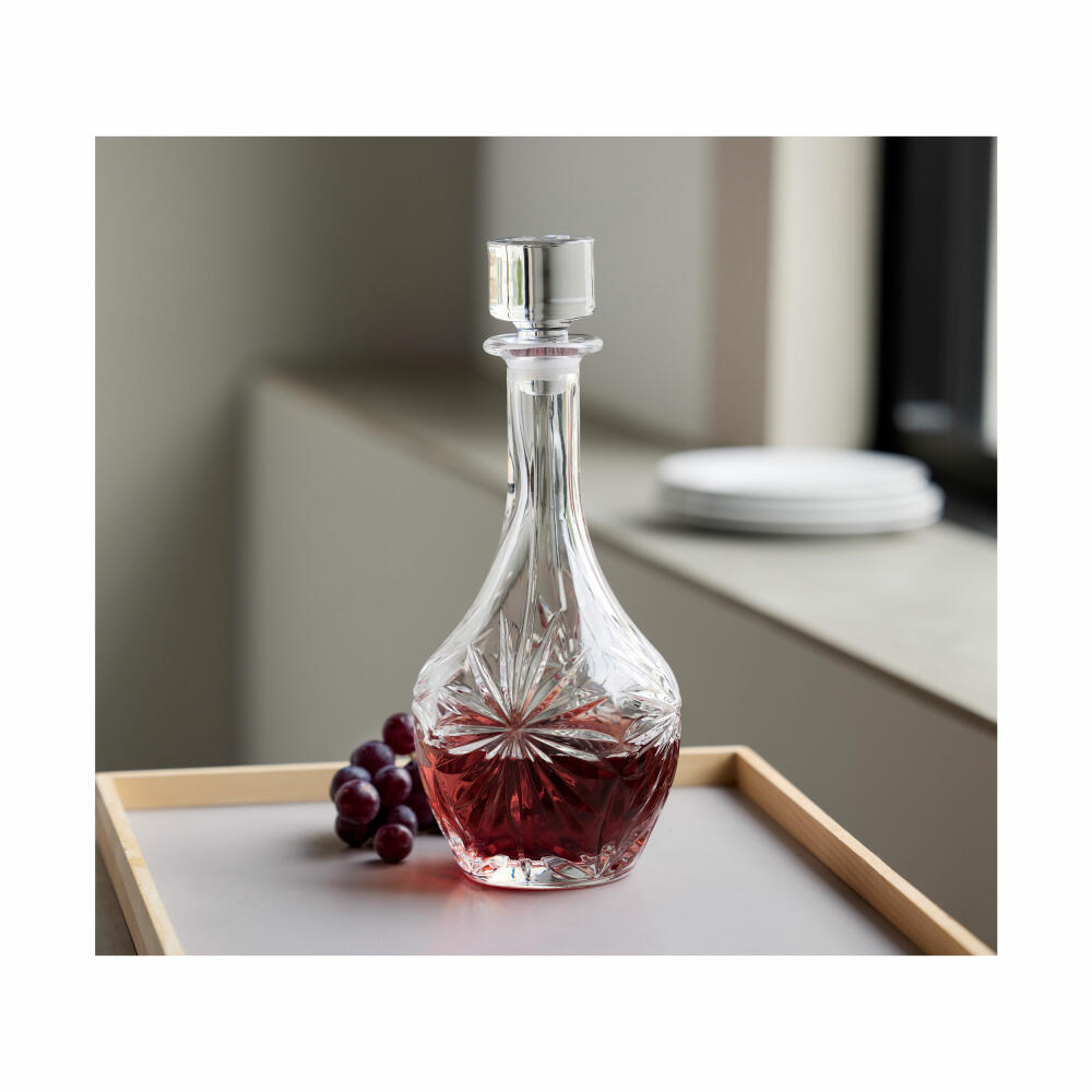 Lyngby Glass Carafe Melodia, Decanter, Wine Carafe, Crystal Glass, Clear, 1 L, 916095