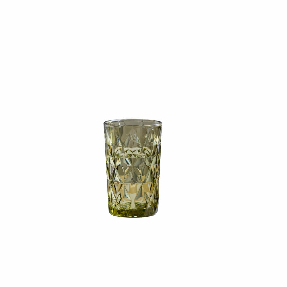 Lyngby Glas Highball Glass Sevilla Set of 4, Long Drink Glasses, Glass, Green, 340 ml, 34253