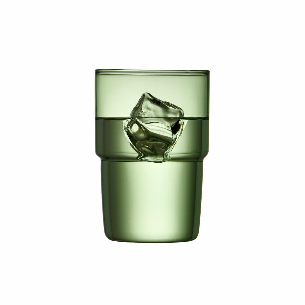 Lyngby Glas drinking glass Torino set of 2, mug, glass, green, 400 ml, 30198