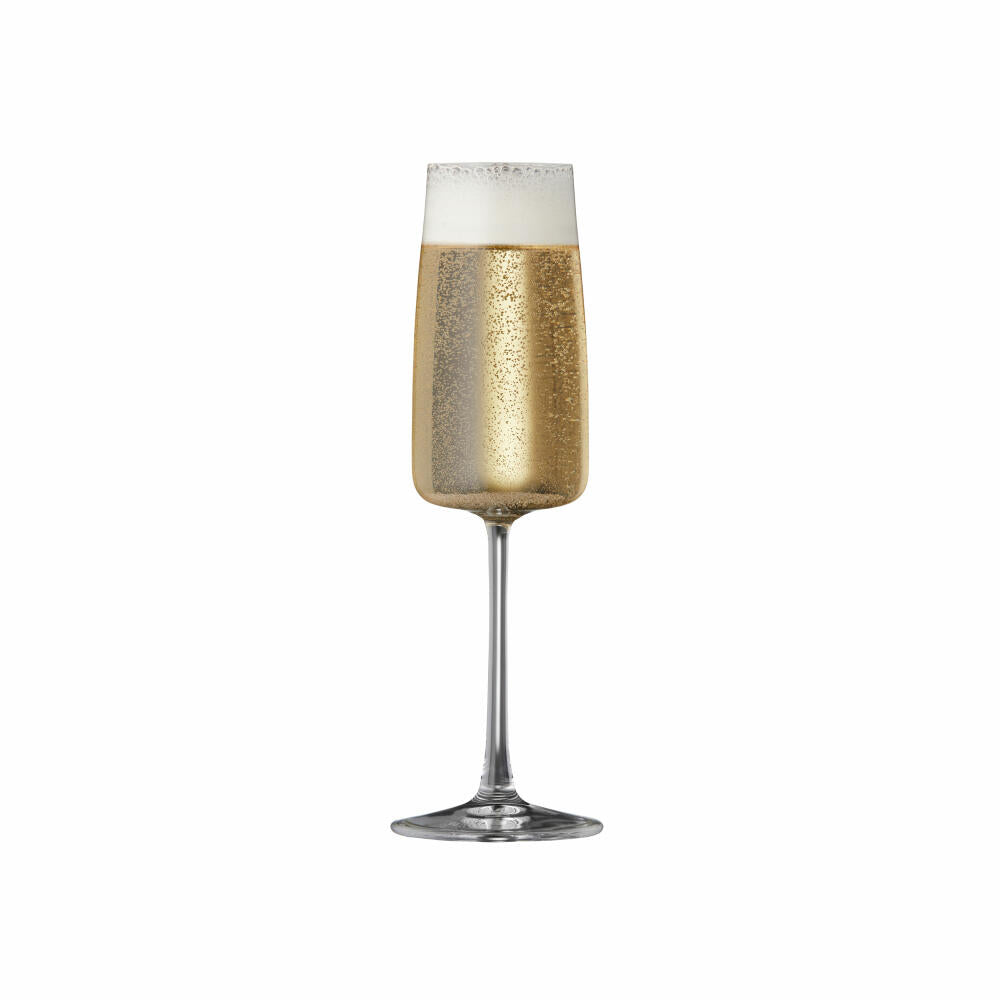 Lyngby Glass Champagne Glass Zero Set of 4, Crystal Glass, Clear, 300 ml, 12268