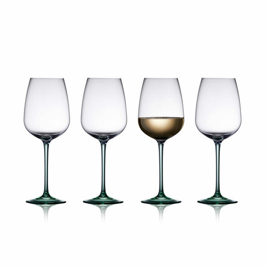 Lyngby Glas wine glass Vienna set of 4, stemmed glasses, glass, green, 530 ml, 31727