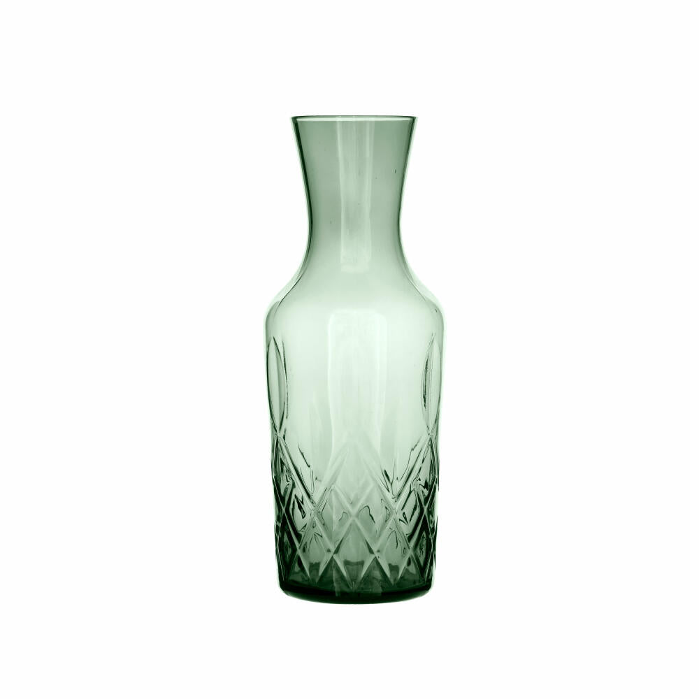 Lyngby Glass Water Carafe Sorrento, Jug, Carafe, Glass, Green, 1 L, 32757