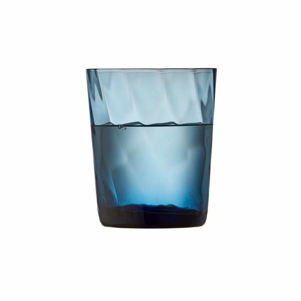 Lyngby Glas Water Glass Vienna Set of 4, Mug, Glass, Blue, 300 ml, 30188