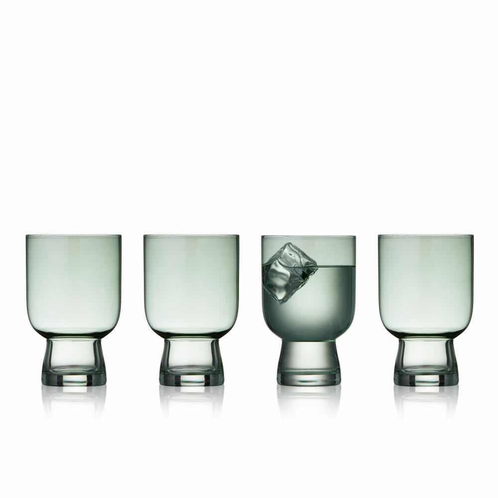 Lyngby Glas water glass Sorrento set of 4, mug, glass, green, 300 ml, 32746