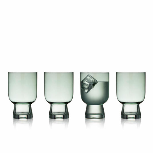 Lyngby Glas Wasserglas Sorrento 4er Set, Becher, Glas, Grün, 300 ml, 32746