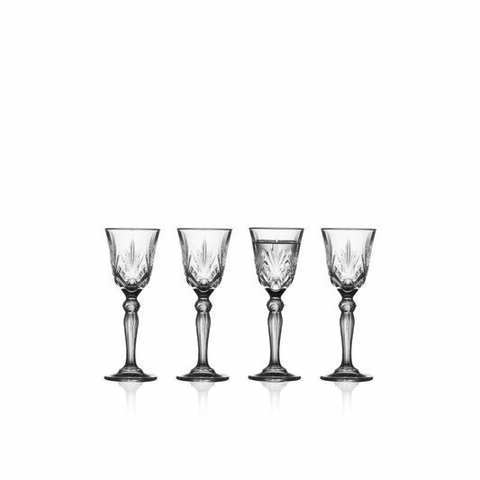 Lyngby Glass Shot Glass Melodia Set of 4, Crystal Glass, Transparent, 50 ml, 31133