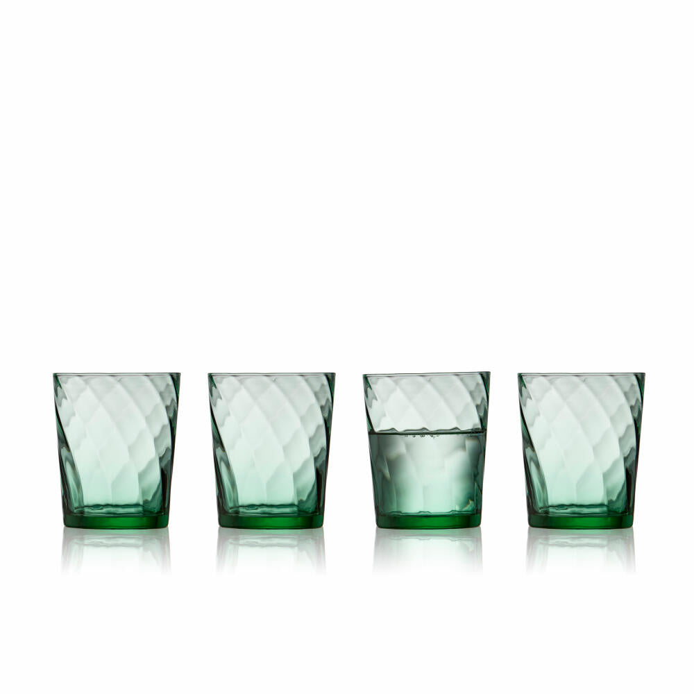 Lyngby Glas Water Glass Vienna Set of 4, Mug, Glass, Green, 300 ml, 30187