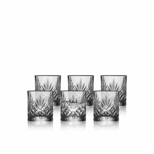 Lyngby Glass Measuring Glass Melodia Set of 6, Measuring Cups, Crystal Glass, Transparent, 80 ml, 31134