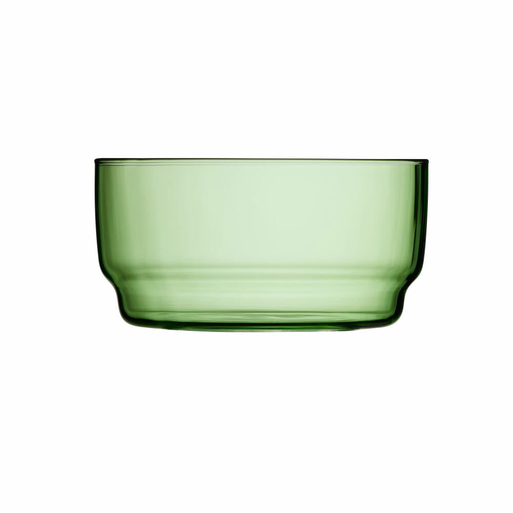 Lyngby Glas Bowl Torino Set of 2, Bowls, Glass, Green, 12 cm, 32370