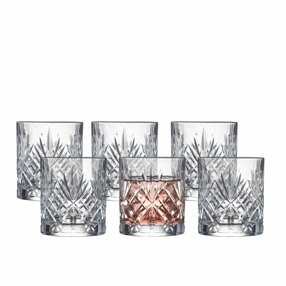 Lyngby Glas Water Glass Melodia Set of 6, Tumbler, Crystal Glass, Clear, 230 ml, 10509