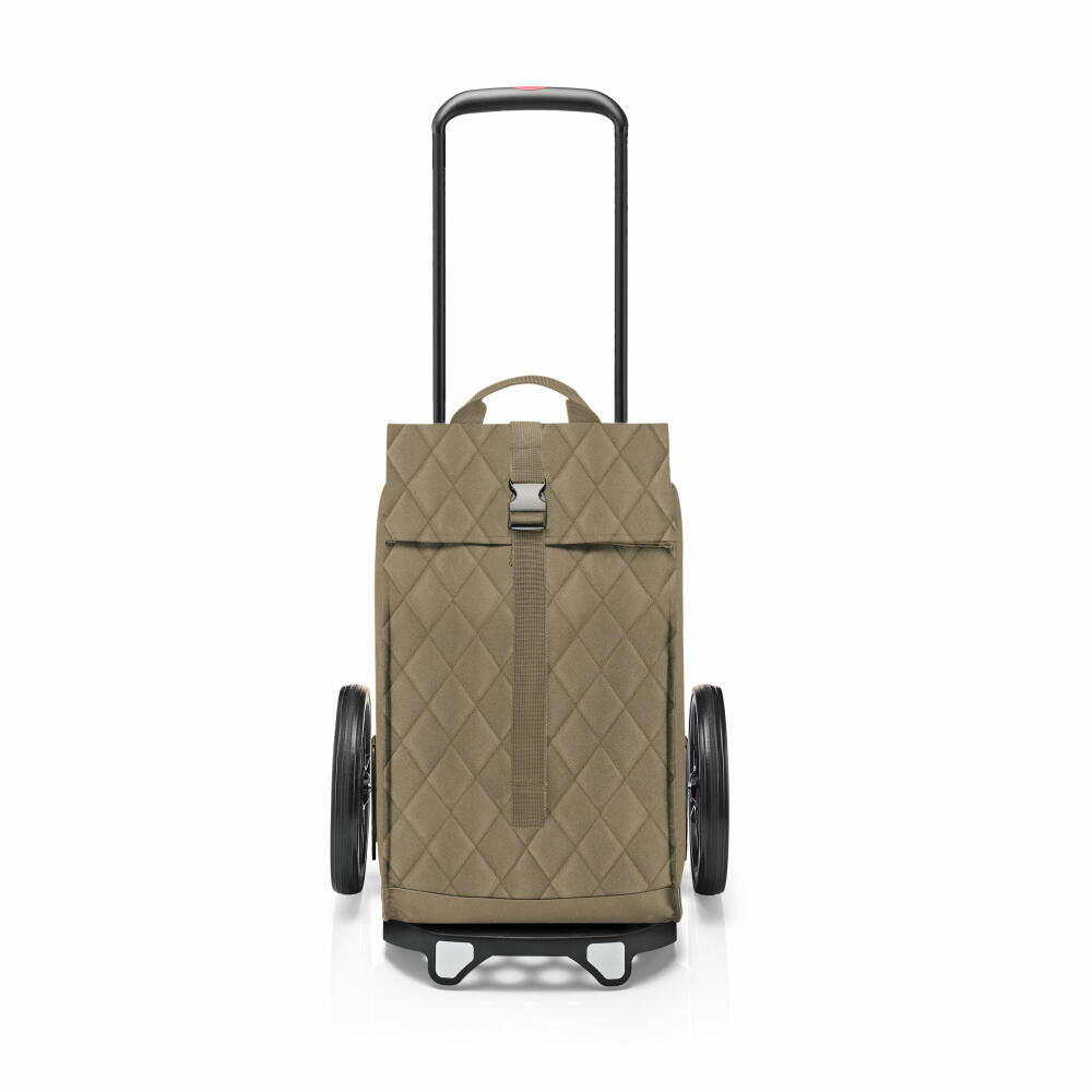 reisenthel citycruiser, Einkaufstrolley mit Tasche, Rhombus Olive, 40 L, MJ5046