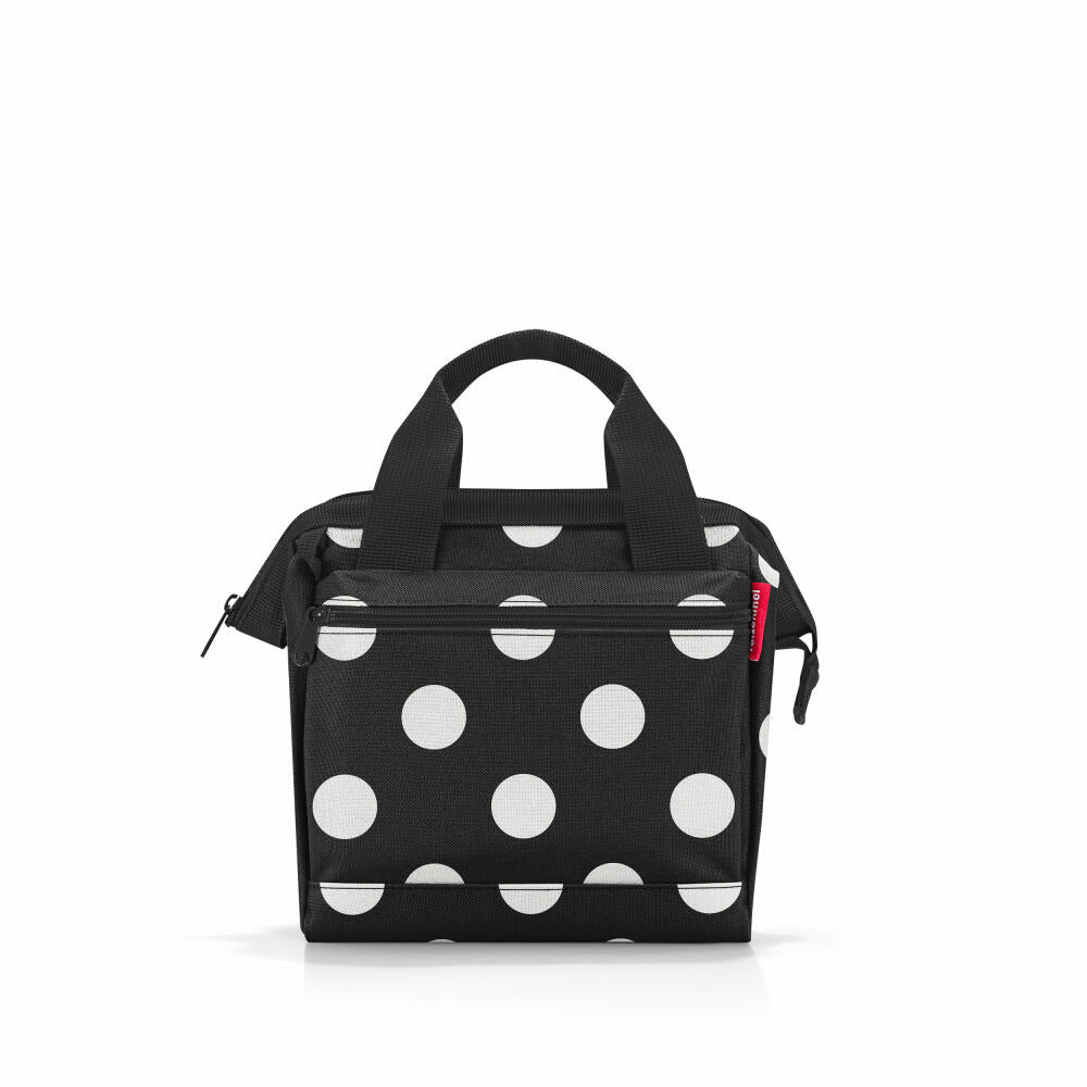 reisenthel allrounder cross, Crossbody Bag, Tasche , Handtasche, Polyestergewebe, Dots White, 4 L, MQ7073