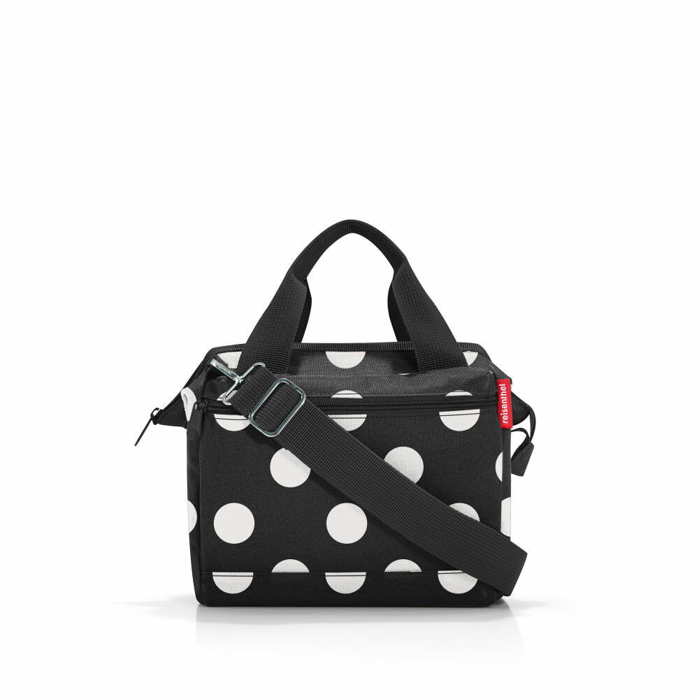 reisenthel allrounder cross, Crossbody Bag, Tasche , Handtasche, Polyestergewebe, Dots White, 4 L, MQ7073