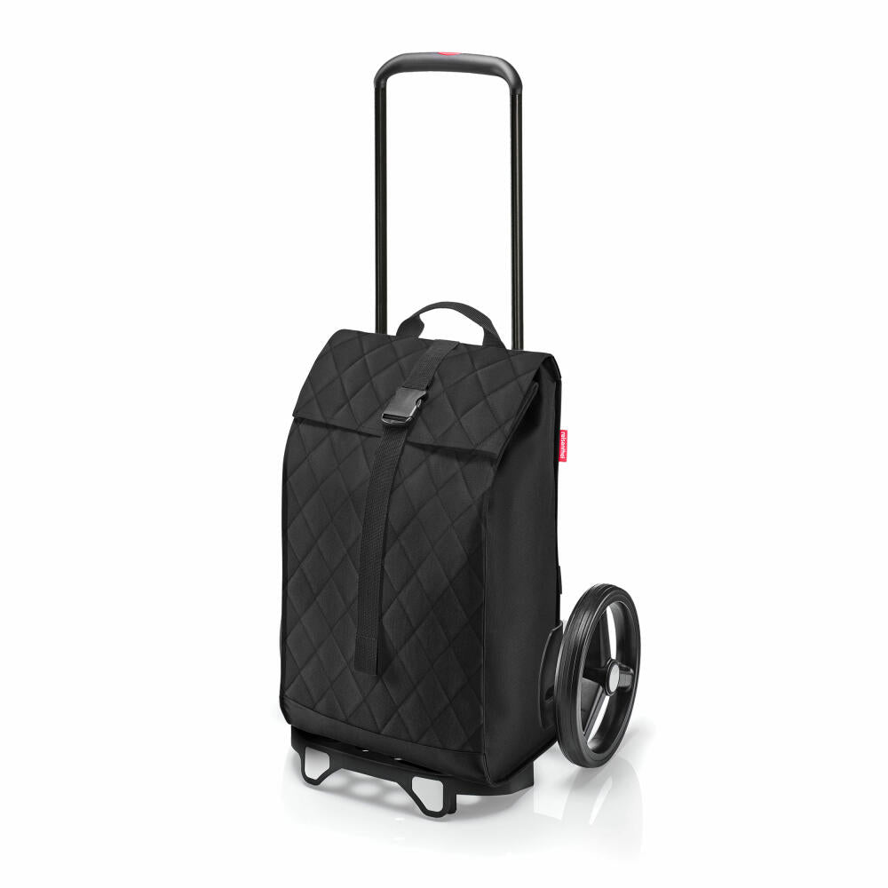 reisenthel citycruiser, Einkaufstrolley mit Tasche, Rhombus Black, 40 L, MJ7059