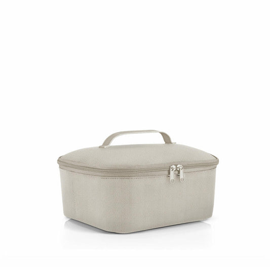 reisenthel coolerbag M pocket, Kühltasche, Isolierte Tasche, Thermotasche, Herringbone Sand, 4.5 L, LF6049