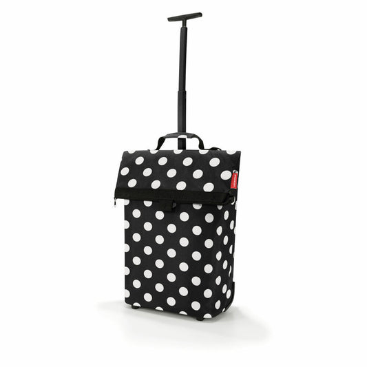 reisenthel trolley M, Einkaufstrolley, Einkaufsroller, Trolley, Einkauftasche, Dots White, 43 L, , NT7072