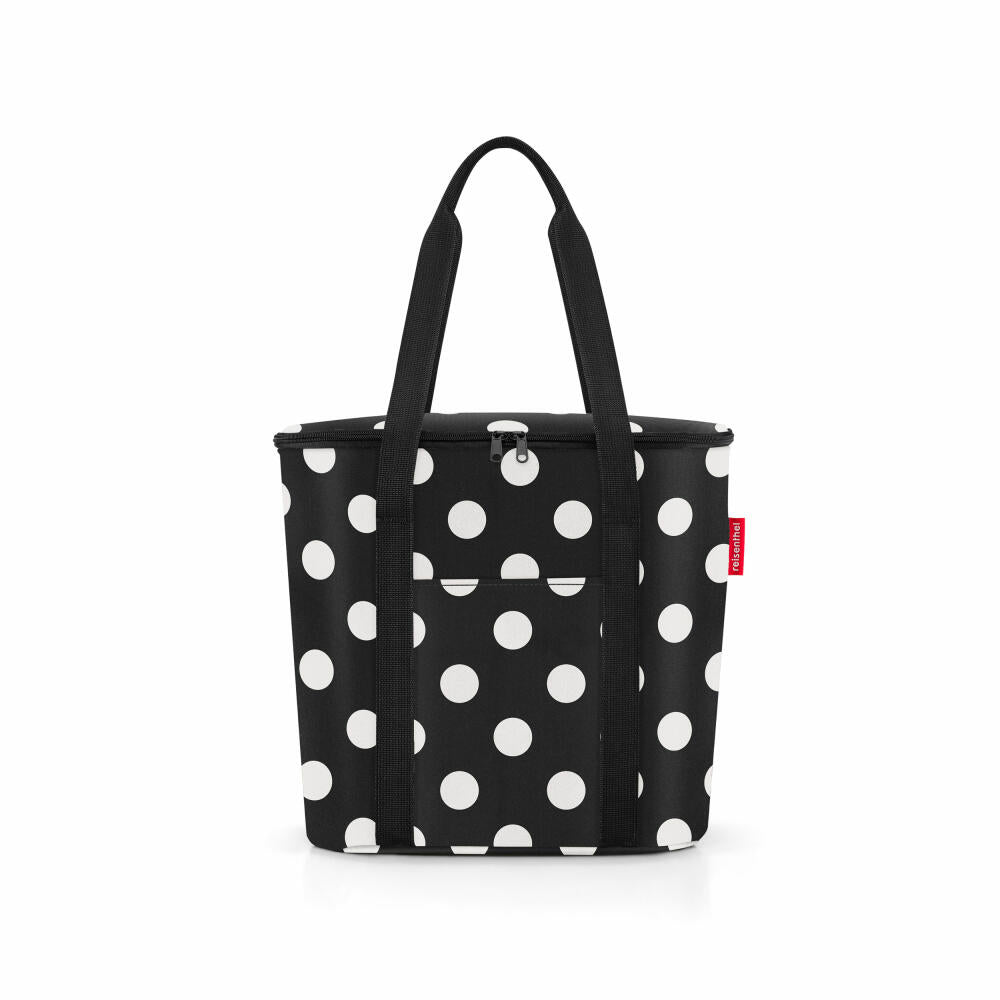 reisenthel thermoshopper, Isotasche, isolierte Tasche, Shopper, Einkaufstasche, Dots White, 15 L, OV7073