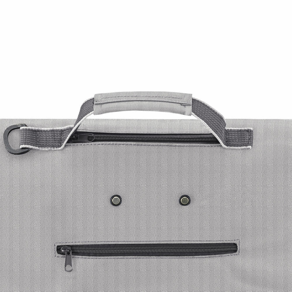 reisenthel trolley M, Einkaufstrolley, Einkaufsroller, Trolley, Einkauftasche, Herringbone Grey, 43 L, , NT7074