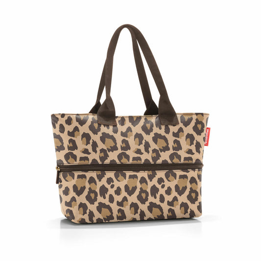 reisenthel shopper e1, Einkaufstasche, Tragetasche, Tasche, Leo Macchiato, 12 L, RJ6048