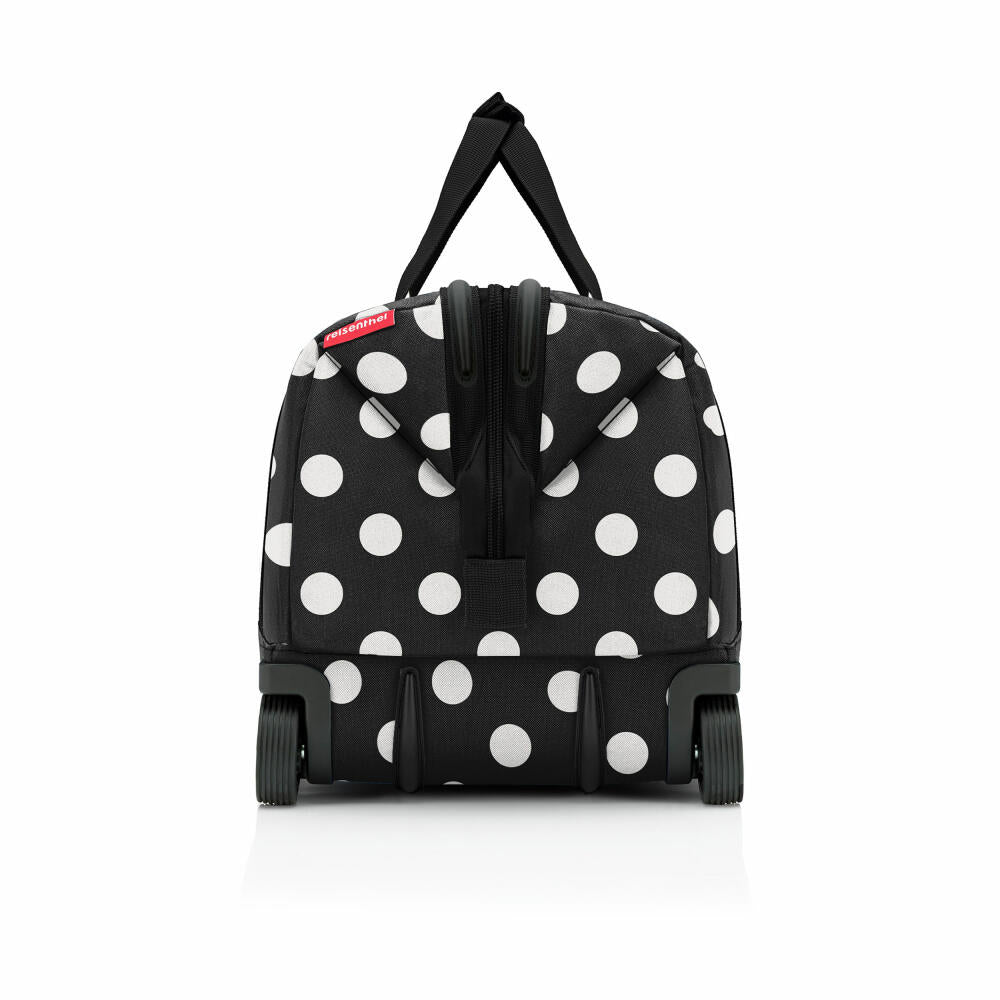 reisenthel allrounder trolley, Reisetasche, Rollkoffer, Koffer, Dokotortasche, Polyestergewebe, Frame Dots White, 30 L, MP7072