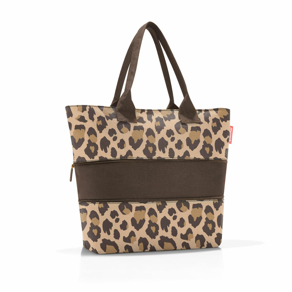 reisenthel shopper e1, Einkaufstasche, Tragetasche, Tasche, Leo Macchiato, 12 L, RJ6048