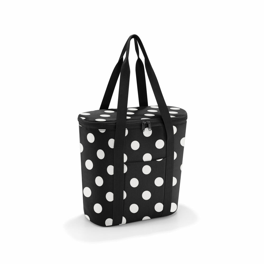 reisenthel thermoshopper, Isotasche, isolierte Tasche, Shopper, Einkaufstasche, Dots White, 15 L, OV7073