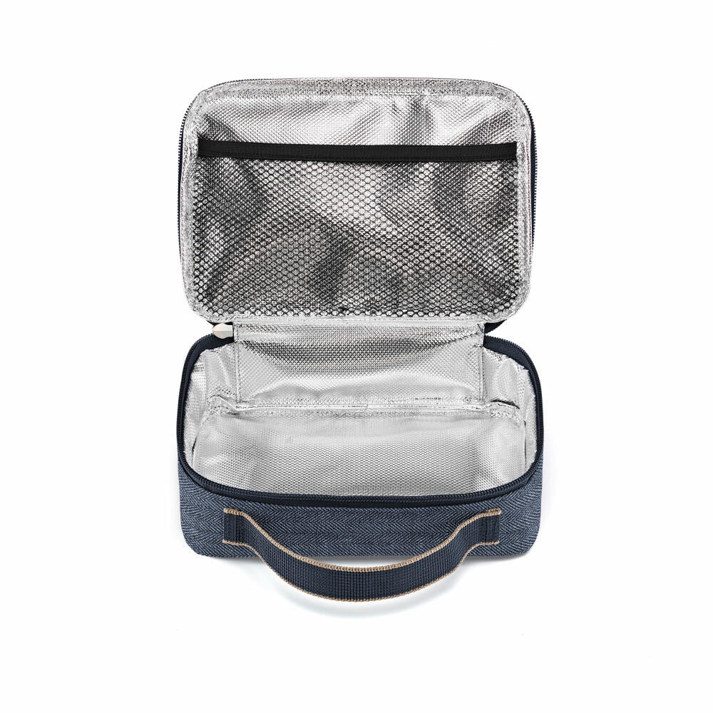 reisenthel thermocase, Kühltasche, Isotasche, Thermo Tasche, Herringbone Dark Blue, 1.5 L, OY4113