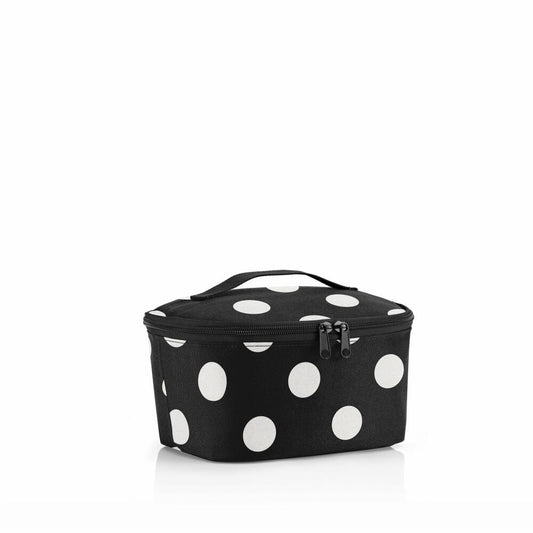 reisenthel coolerbag S pocket, cooler bag, insulated bag, thermal bag, Dots White, 2.5 L, LG7073