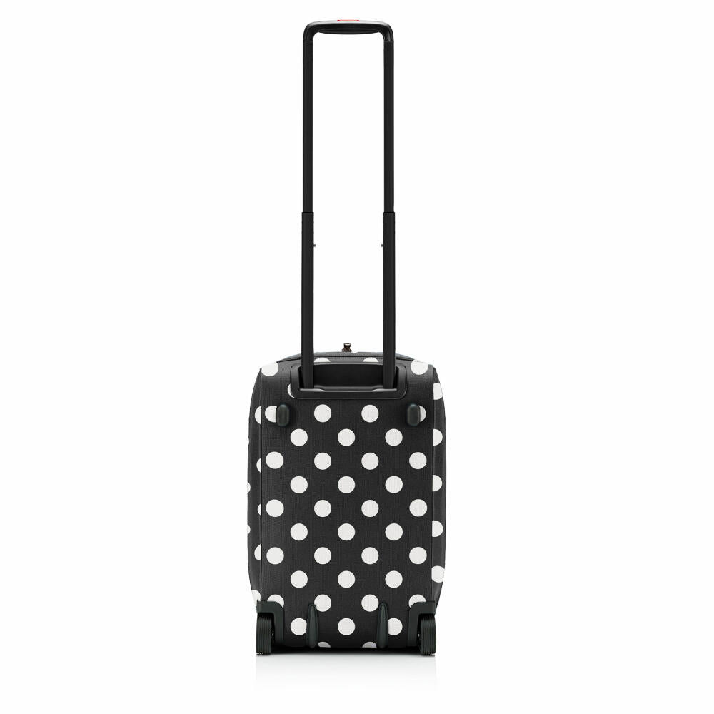 reisenthel allrounder trolley, Reisetasche, Rollkoffer, Koffer, Dokotortasche, Polyestergewebe, Frame Dots White, 30 L, MP7072