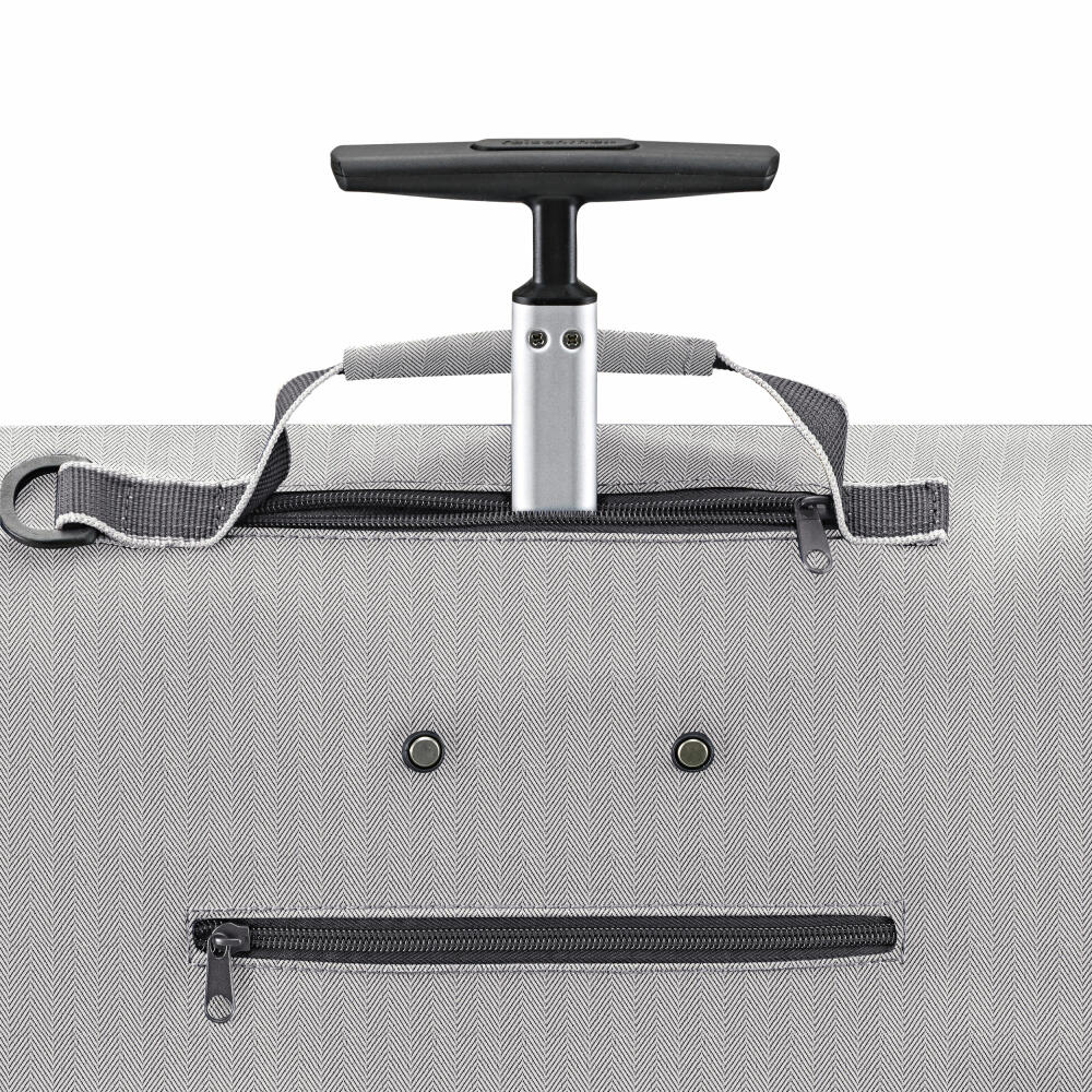 reisenthel trolley M, Einkaufstrolley, Einkaufsroller, Trolley, Einkauftasche, Herringbone Grey, 43 L, , NT7074