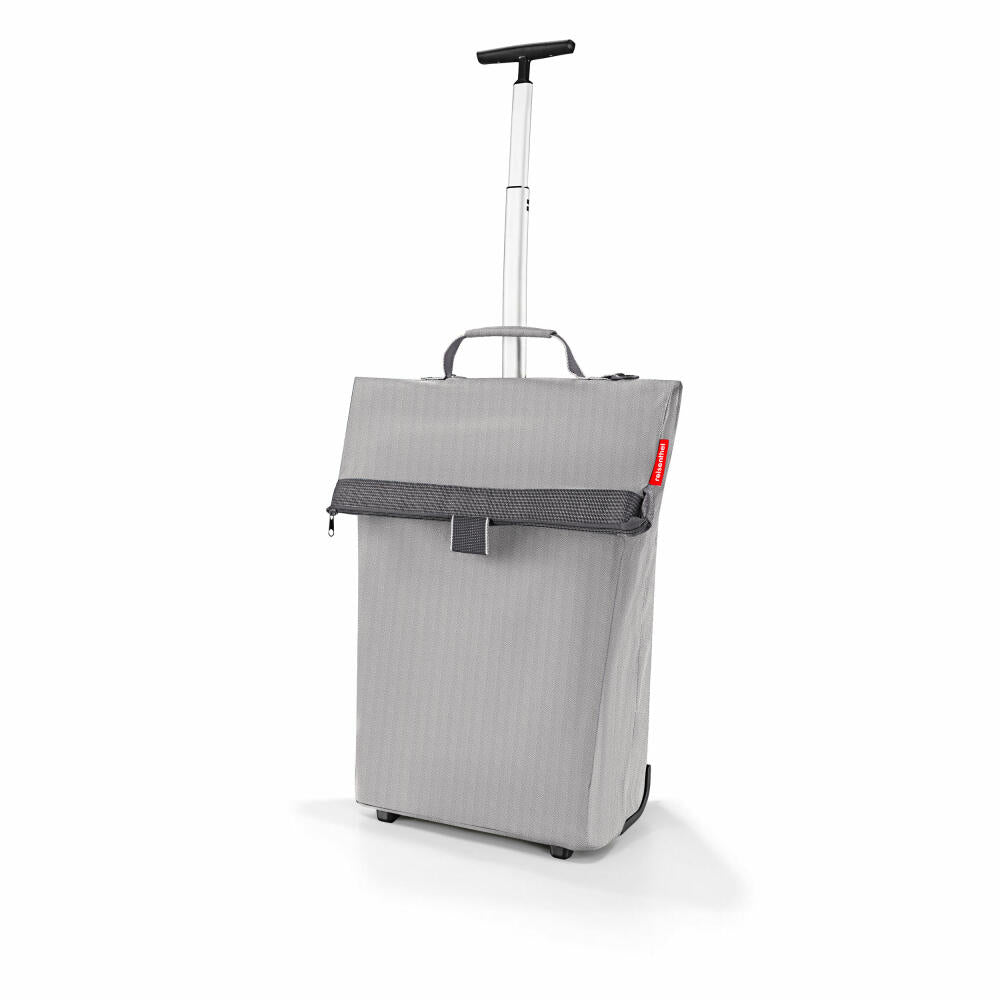 reisenthel trolley M, Einkaufstrolley, Einkaufsroller, Trolley, Einkauftasche, Herringbone Grey, 43 L, , NT7074