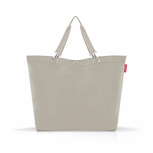 reisenthel shopper XL, Einkaufstasche, Tragetasche, Strandtasche, Tasche, Herringbone Sand, 35 L, ZU6049