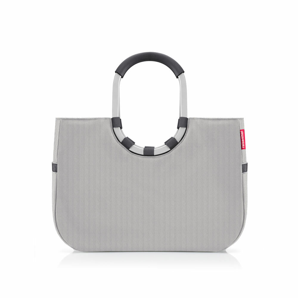 reisenthel loopshopper L, Einkaufstasche, Tragetasche, Tasche, Herringbone Grey, 25 L, OR7074