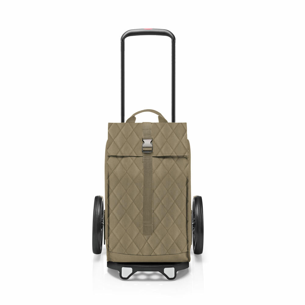 reisenthel citycruiser, Einkaufstrolley mit Tasche, Rhombus Olive, 40 L, MJ5046