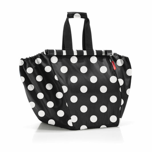 reisenthel easyshoppingbag, Tasche für Einkaufswagen, Einkaufstasche, Dots White, 30 L, UJ7073