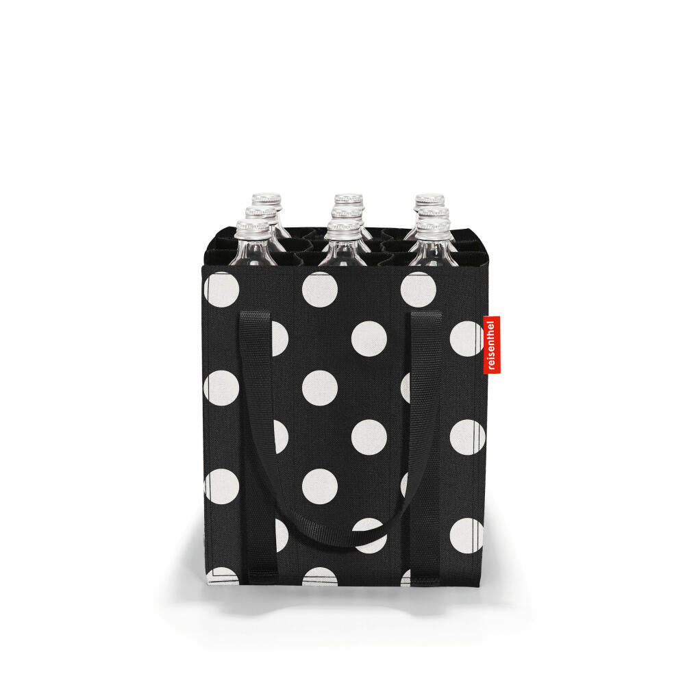 reisenthel bottlebag, for 9 bottles, bottle bag, bottle storage, Dots White, ZJ7073