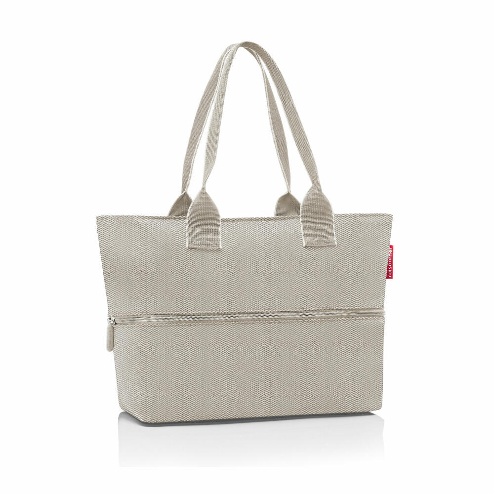 reisenthel shopper e1, Einkaufstasche, Tragetasche, Tasche, Herringbone Sand, 12 L, RJ6049