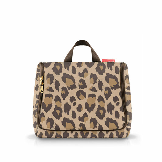 reisenthel toiletbag XL, toiletry bag, cosmetic bag, toiletry bag, Leo Macchiato, 4 L, WO6048