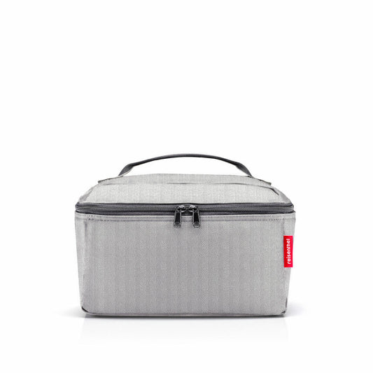 reisenthel beautycase, Kulturtasche, Kulturbeutel, Kosmetiktasche, Herringbone Grey, 4 L, FF7074