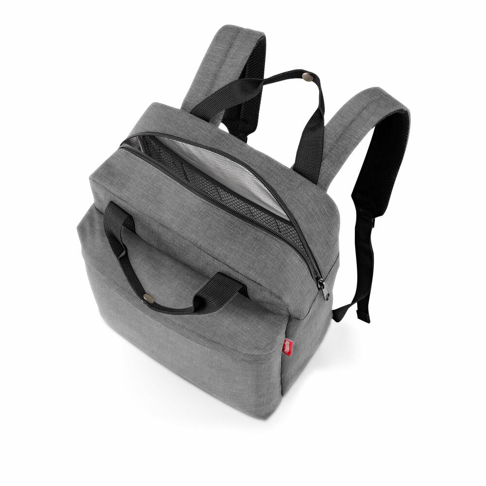 reisenthel allday backpack M iso, Rucksack, Kühltasche, Thermotasche, Twist Silver, 15 L, EM7052