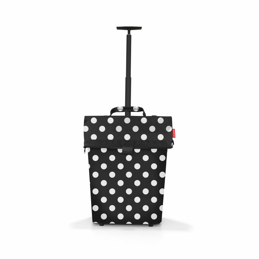 reisenthel trolley M, Einkaufstrolley, Einkaufsroller, Trolley, Einkauftasche, Dots White, 43 L, , NT7072