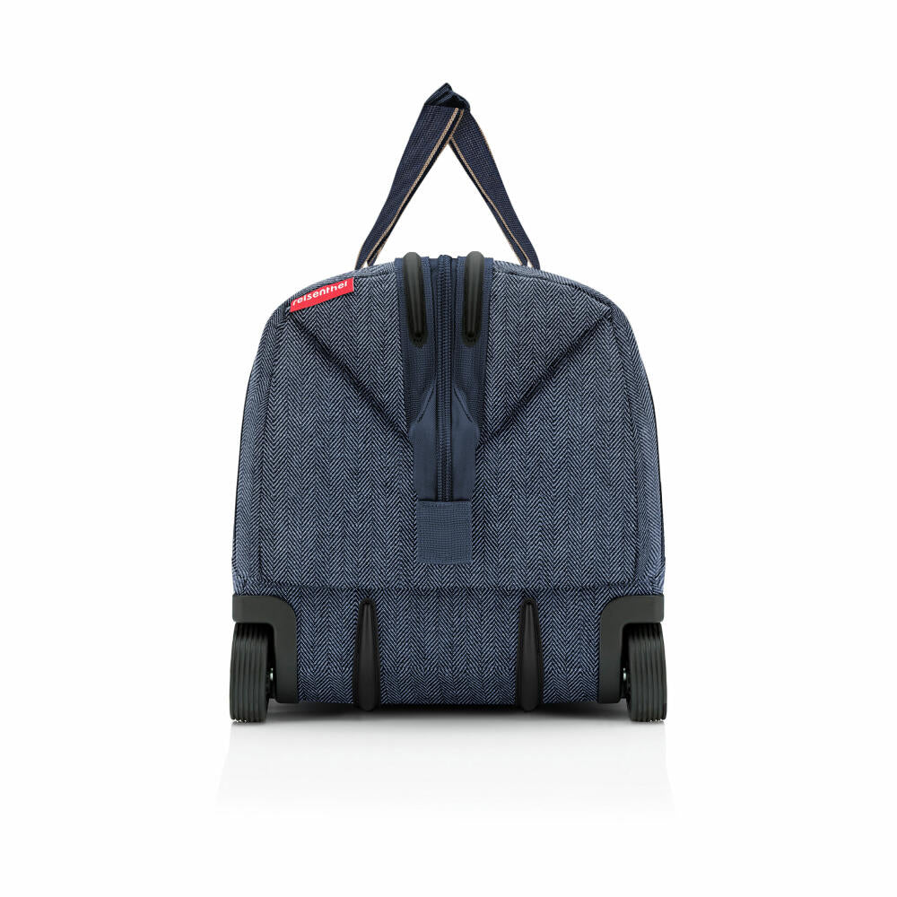 reisenthel allrounder trolley, Reisetasche, Rollkoffer, Koffer, Dokotortasche, Polyestergewebe, Herringbone Dark Blue, 30 L, MP4113