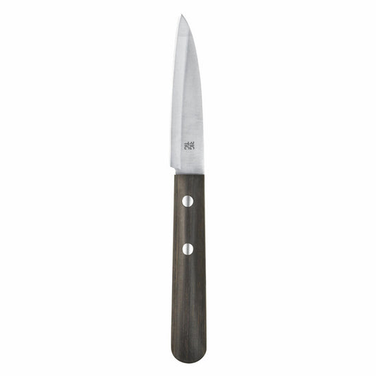 Rig-Tig Easy Schälmesser, Messer, Küchenmesser, Edelstahl, Pakkaholz-Griff, Schwarz, 18.5 cm, Z00302