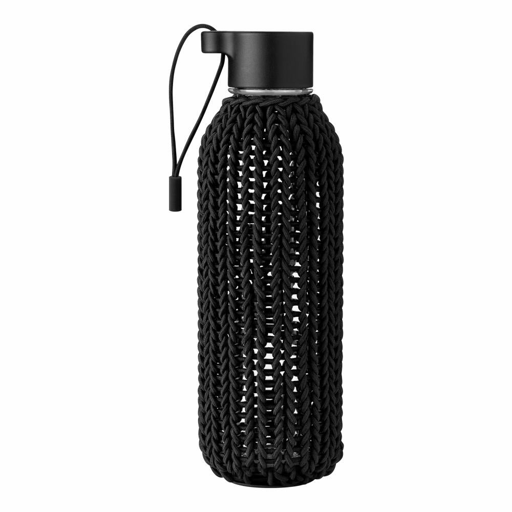 Rig-Tig CATCH-IT Trinkflasche Black, Wasserflasche, Sportflasche, Tritan-Kunststoff, Schwarz, 600 ml, Z00270