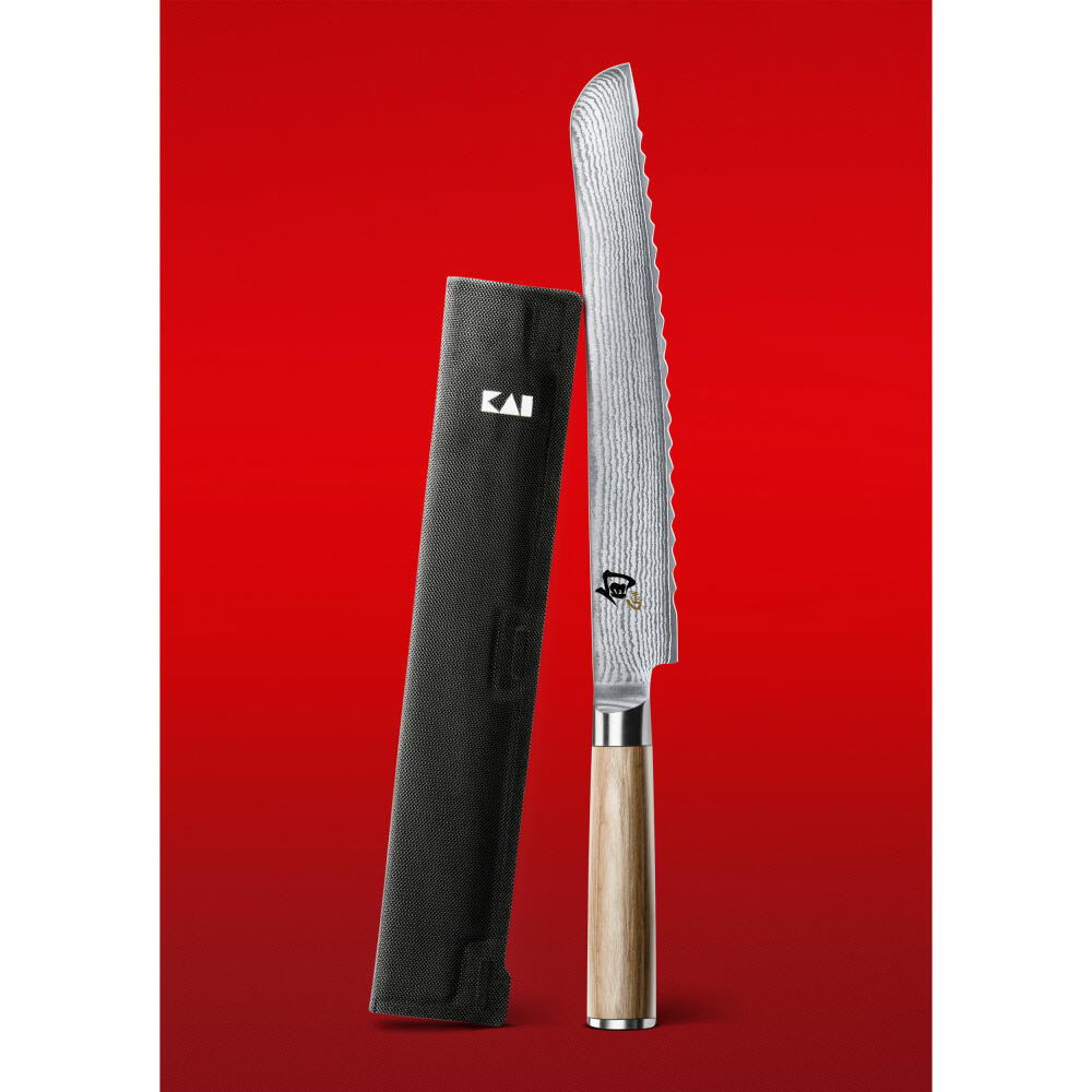 Kai Shun Classic White Set, 2-piece, bread knife, knife, blade guard, DM0705W-W24