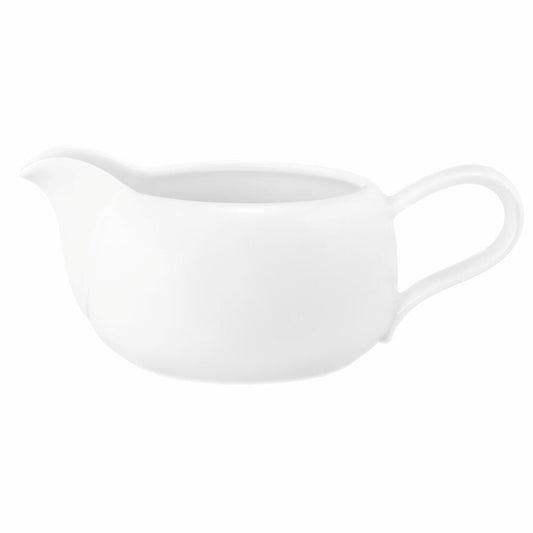 Seltmann Weiden Liberty Sauciere, Saucenkanne, Soßenkanne, Porzellan, Weiß, 640 ml, 001.764206