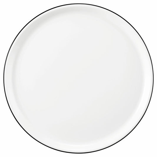 Seltmann Weiden Modern Life Pizzateller, Speiseteller, Teller, Porzellan, Black Line, Ø 29.5 cm, 001.759134