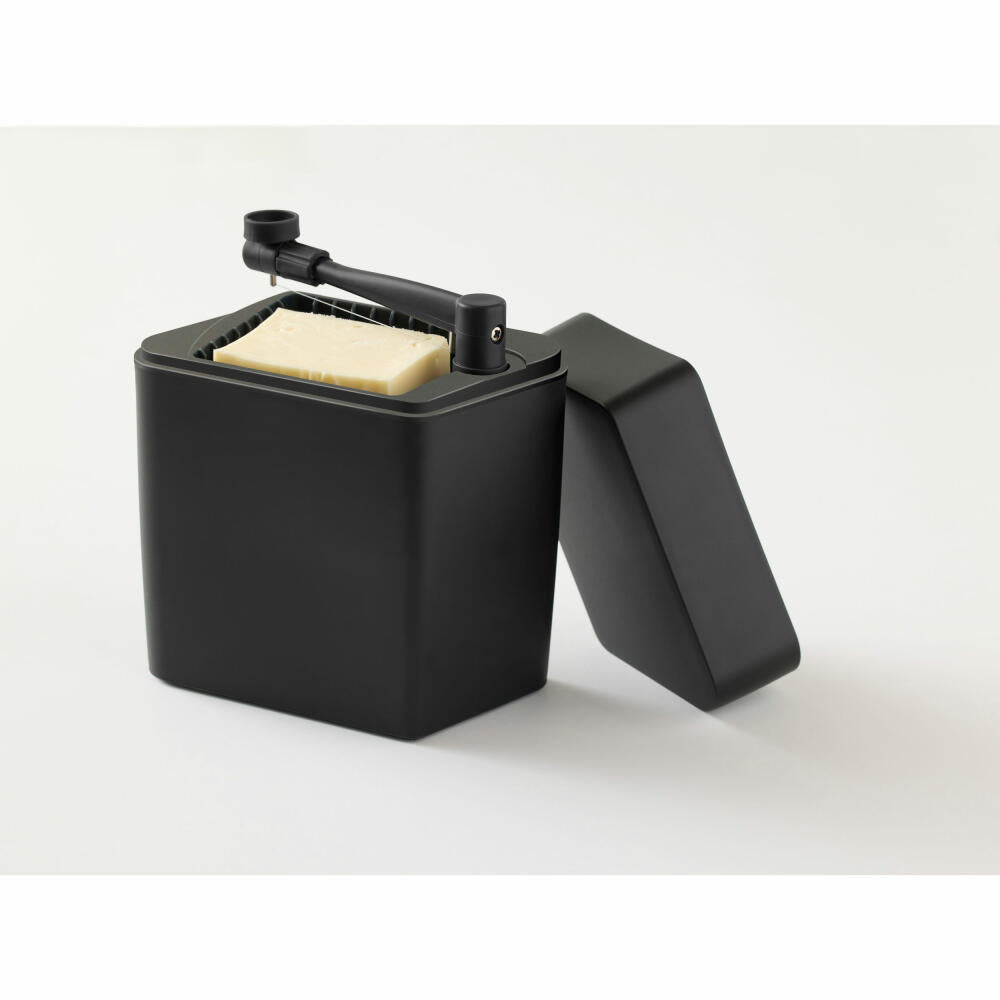 Rosti Cheese Box Classic Black, Cheese Cutter, Plastic, Black, 34006