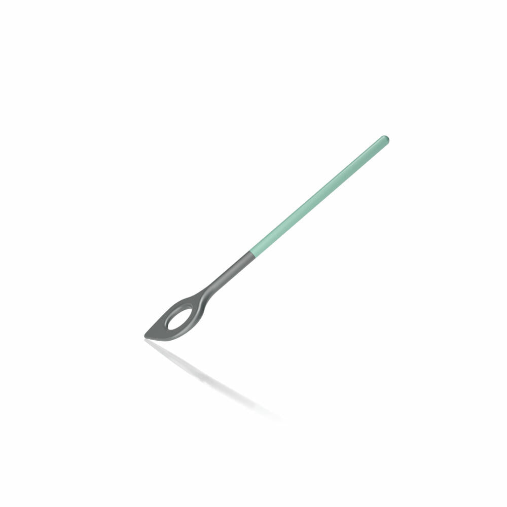 Rosti Cooking Spoon with Hole New Optima Nordic Green, Kitchen Utensil, Nylon, Green, 31 cm, 32153